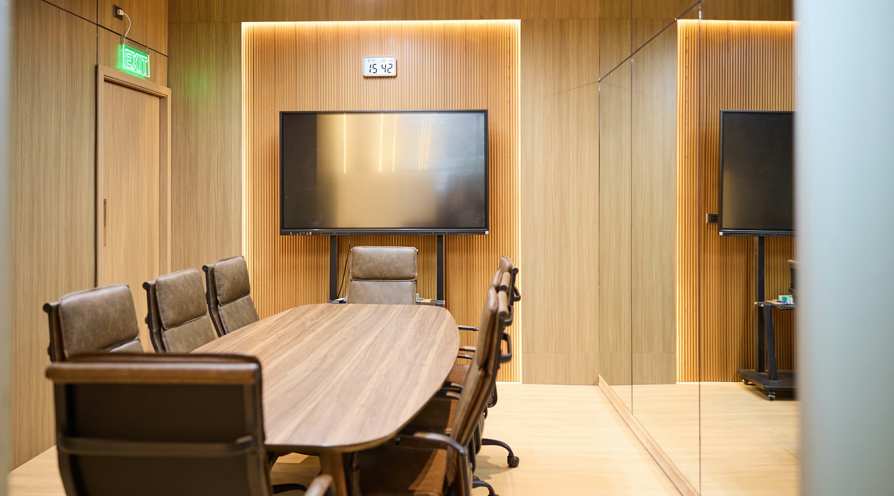 Professional boardroom setting
